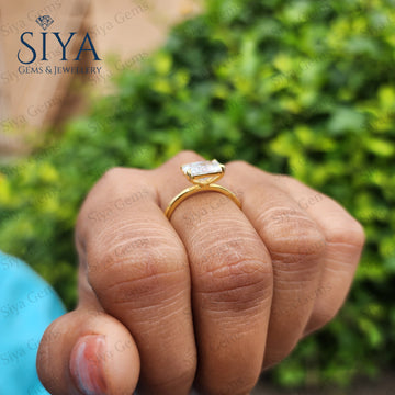 2CT Radiant Cut Moissanite Engagement Ring Radiant Cut 14k Solid Gold Wedding Ring Anniversary Ring, Promise Ring.