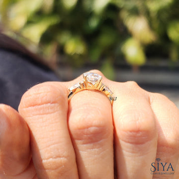 Oval Cut Lab Grown Diamond Engagement Ring